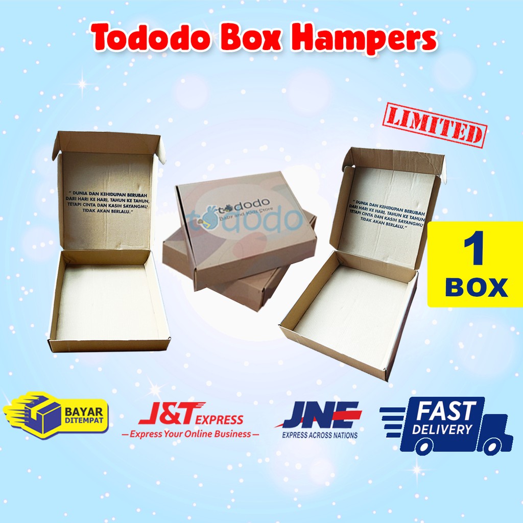 Tododo Box Hampers/Box Hadiah/Peralatan Hampers