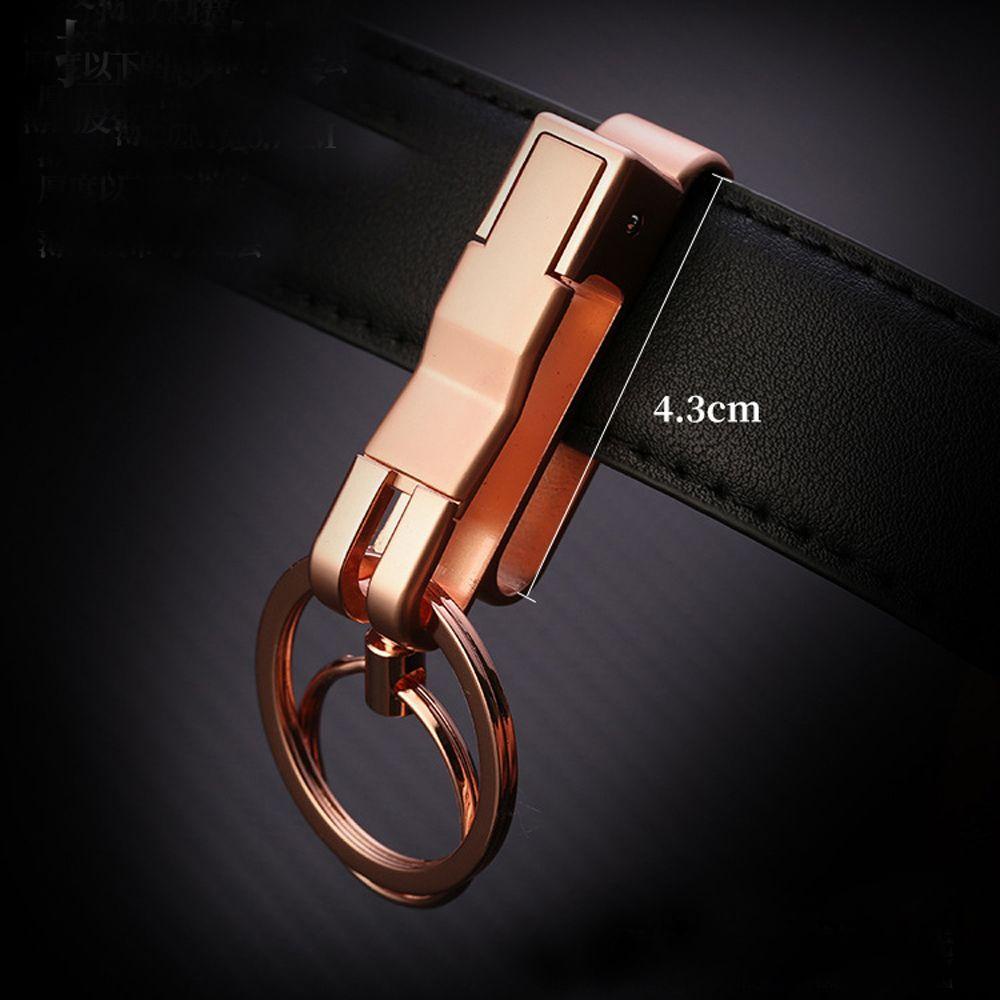 QUINTON Hadiah Gantungan Kunci Sangat Baik Klip Keamanan Kreatif Gantungan Kunci Ring Holder Di Kunci Sabuk Tugas Berat-Klip Zinc alloy Keyring