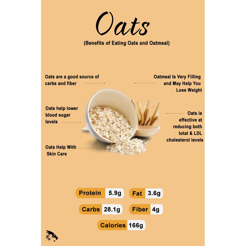 Natural Rolled Oat 1kg