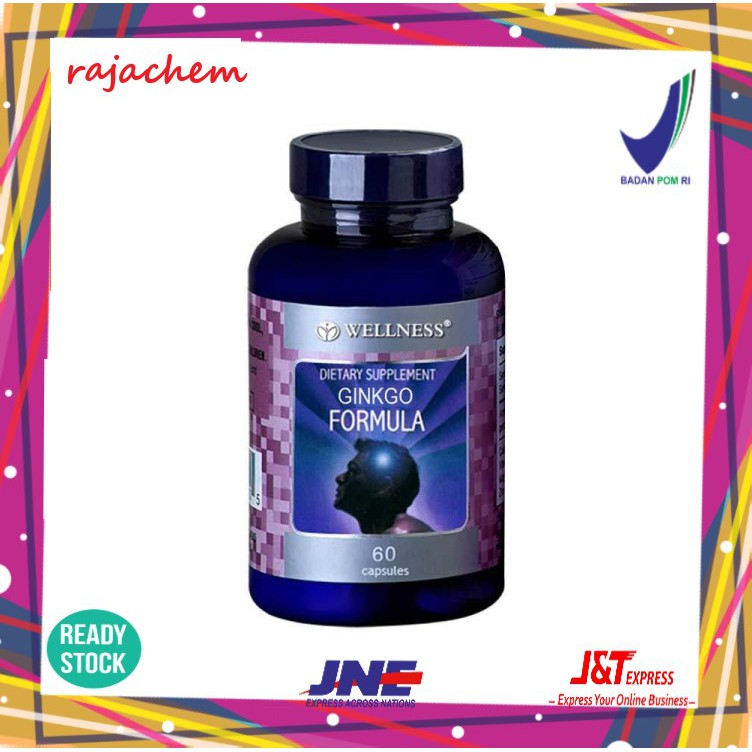 Wellness Ginkgo Formula Suplemen Otak Gingko - Isi 60 Kapsul