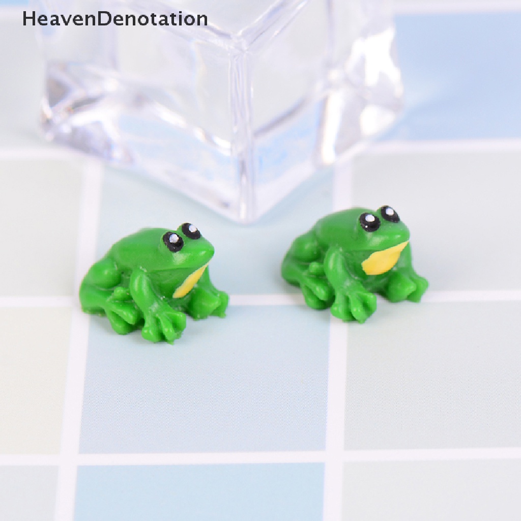 [HeavenDenotation] 2PCS Dollhouse miniature game scene model accessories mini frog