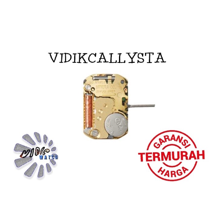 MESIN JAM TANGAN MOVEMENT MIYOTA 5R21 2 JARUM ORIGINAL MURAH ASLI ORI