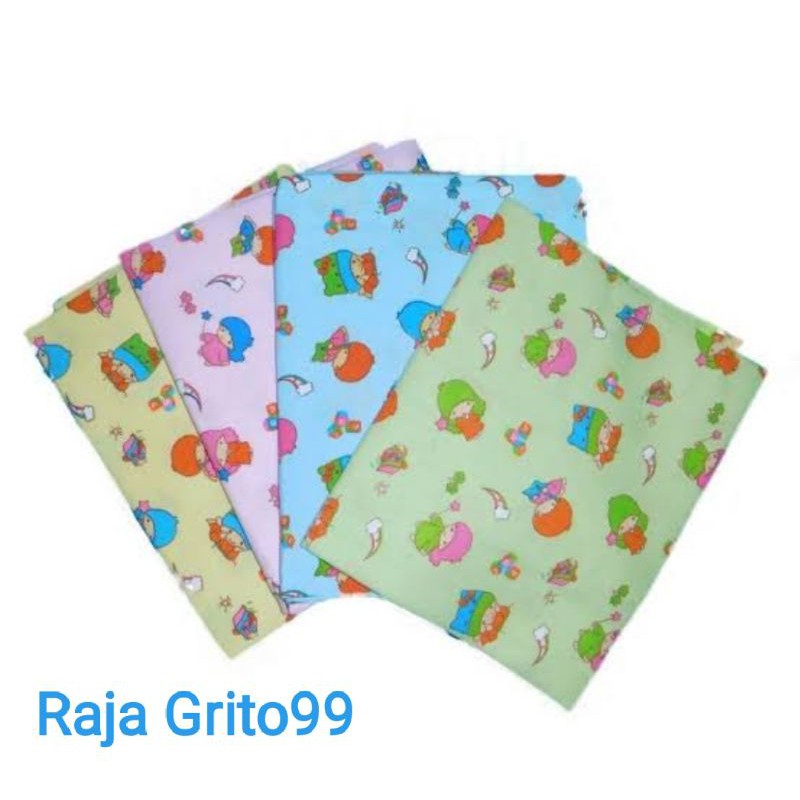 1/2 lusin / setengah dosin kain bedong bayi / kain flanel gedong bayi - bahan halus lembut 6 pcs