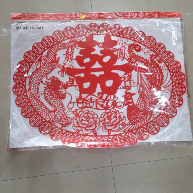 

sticker sanghi / sticker double happiness / sticker wedding / sticker kaca