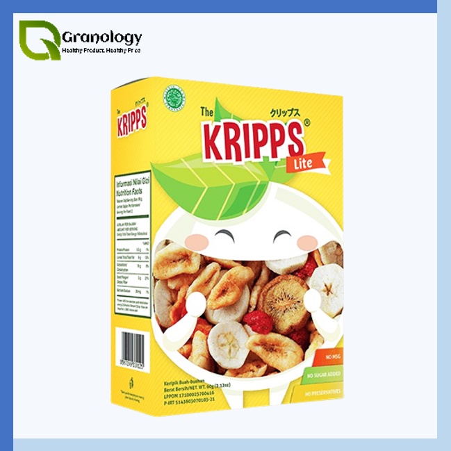 The Kripps Lite / Keripik Buah Sayur / Vegan 60 gram