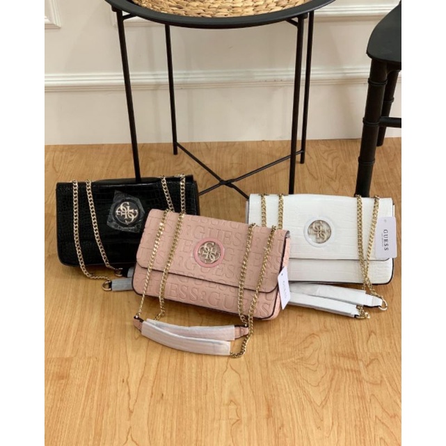 Guess Open Road Croco Shoulder Bag Original / Tas Guess Original