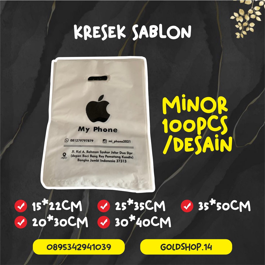 KRESEK SABLON CUSTOM UK 20X30 & 25X35 (COCOK UNTUK SERUM, CREAM ECER, LIPSTIK, KOSMETIK, DLL)