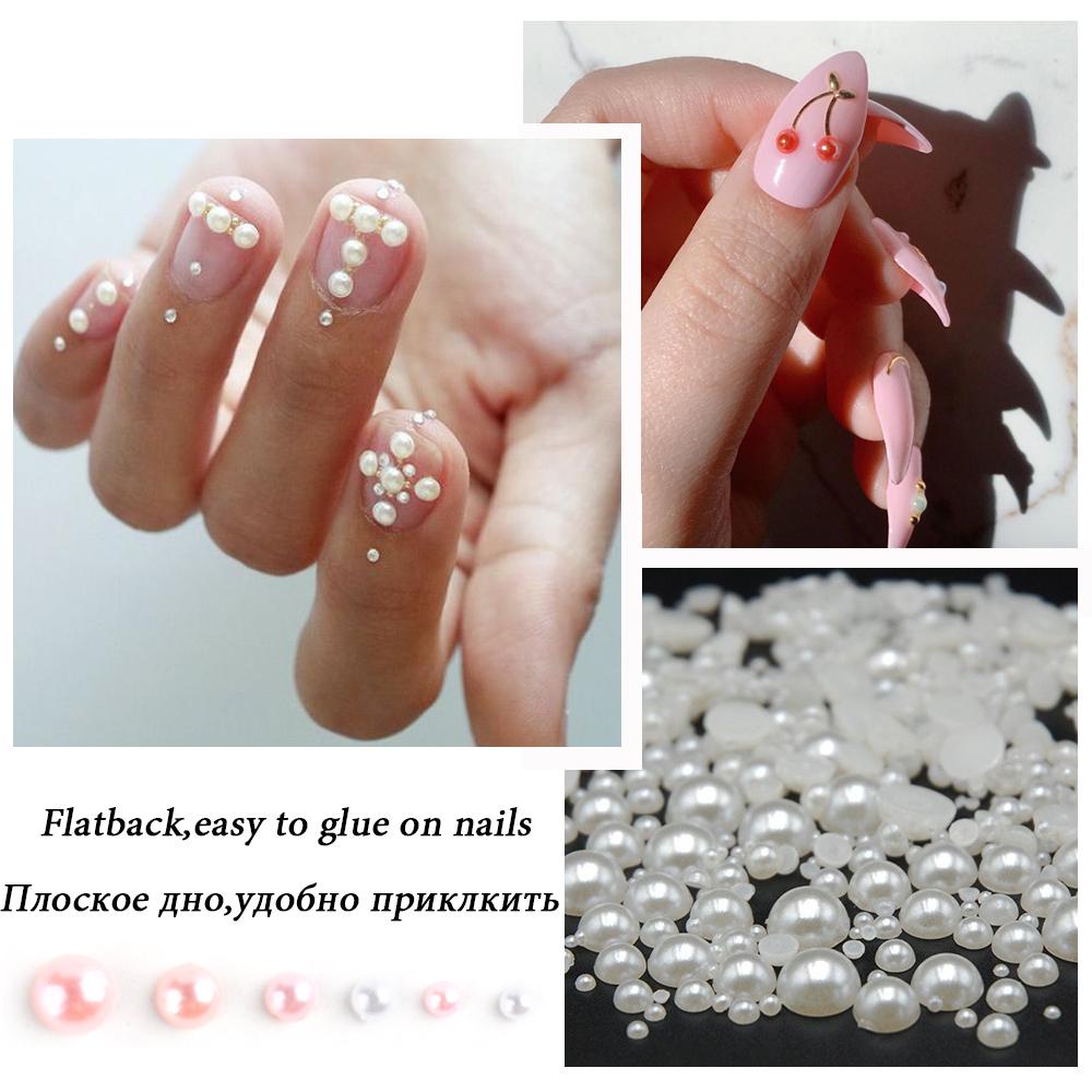 Mxbeauty 3D Kuku Berlian Imitasi Multi-Ukuran Permata Kaviar Manik-Manik DIY Nail Art Perhiasan