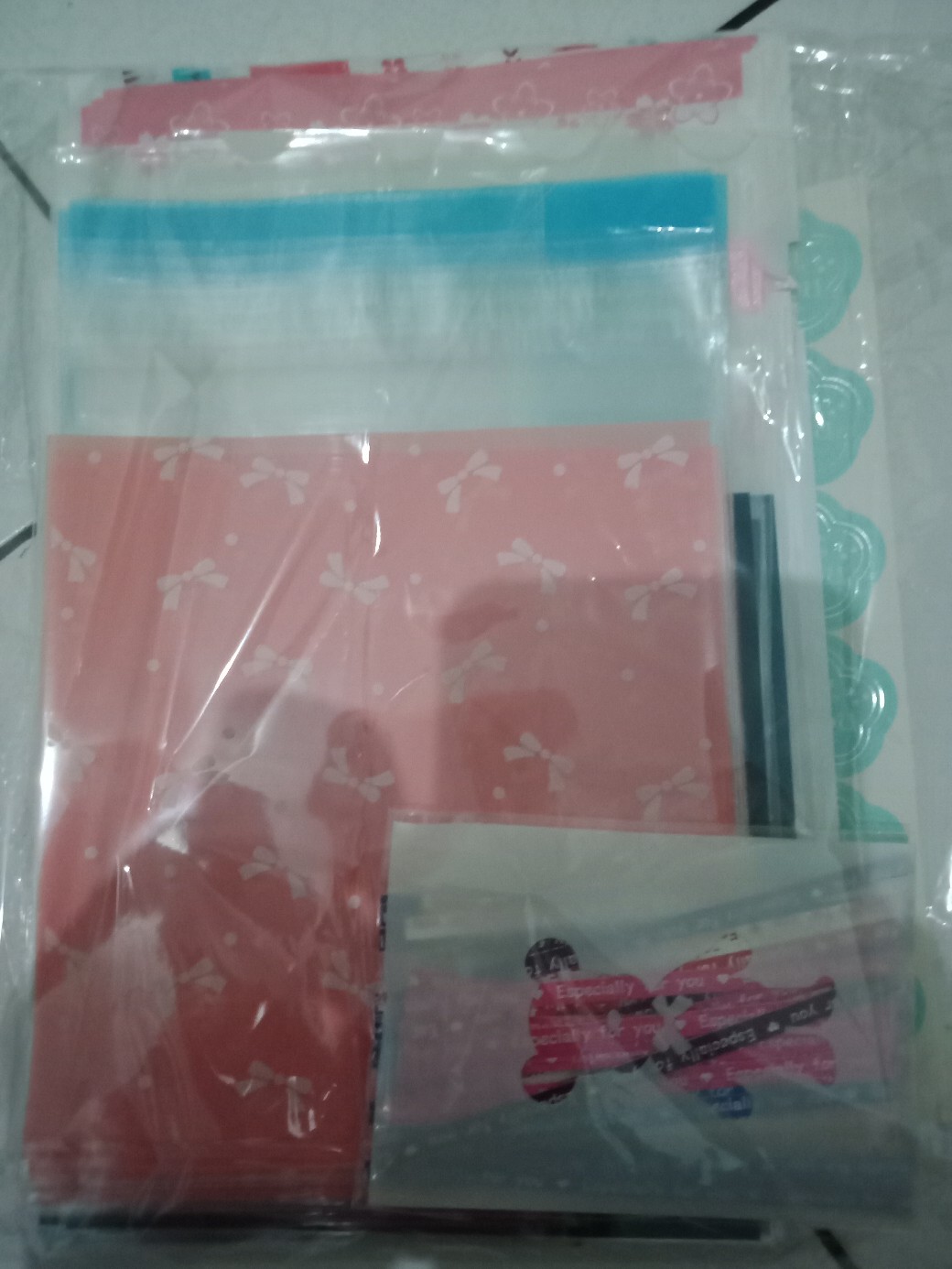 Plastik Fancy Cookies - Kue - Permen - Accessories Purple Twin Star 10x10