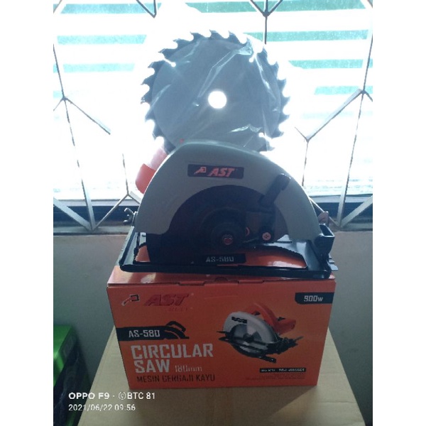 MESIN GERGAJI KAYU AST CIRCULAR SAW 7" AS580