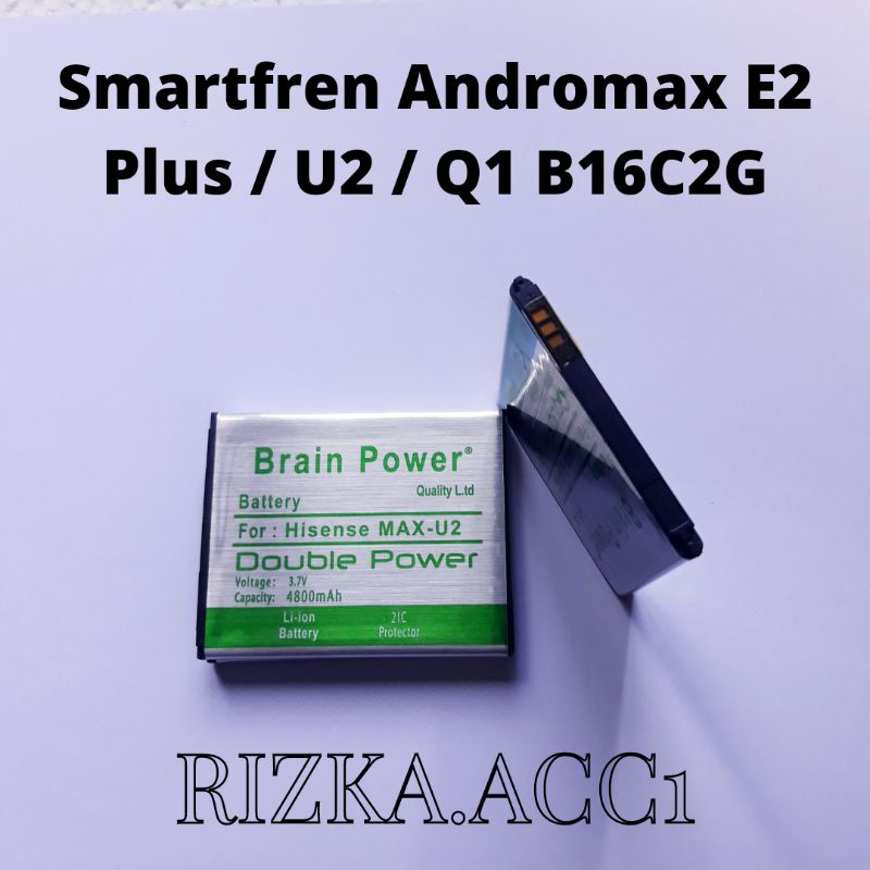 Baterai Batre Andromax E2 Plus / U2 / Qi / E2+ B16C2G  Double iC Power Battery Hp