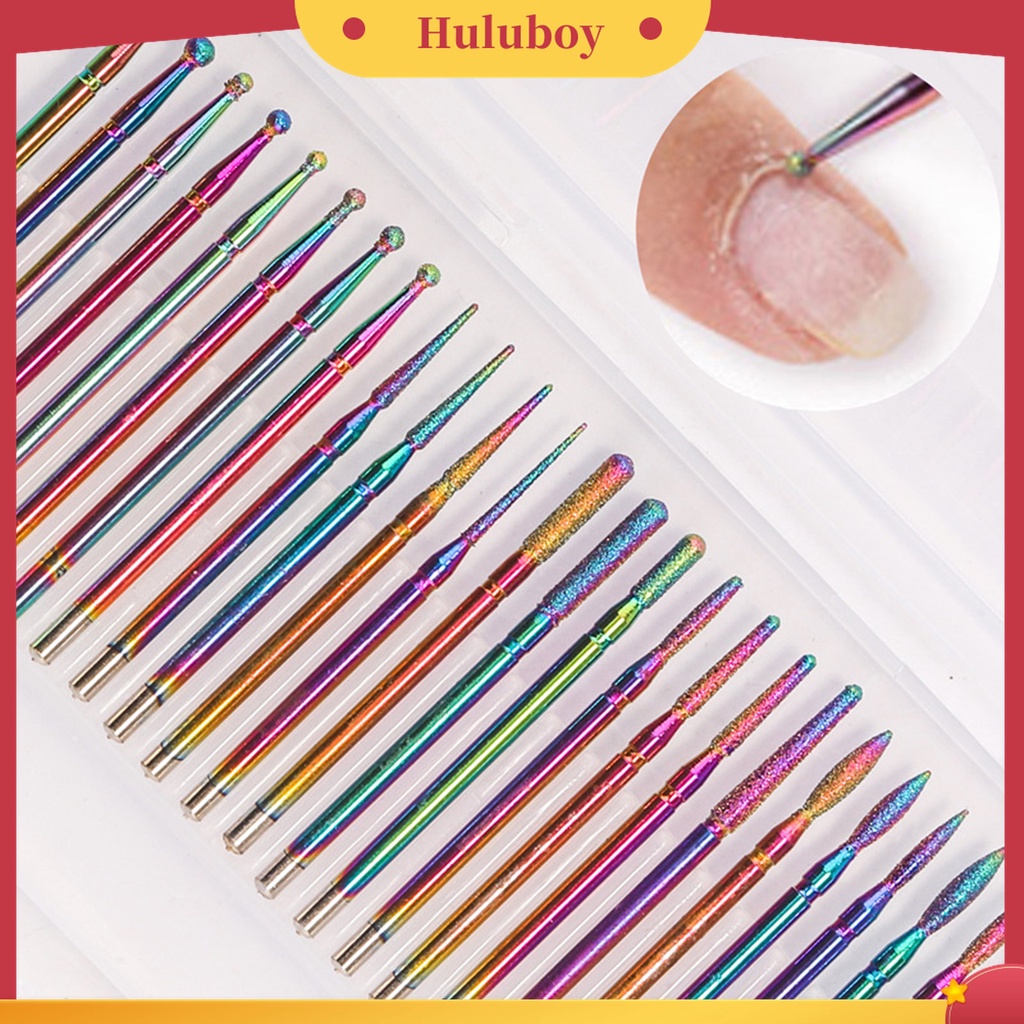 Huluboy Huluboy♡ 30 Pcs / Set Bor Grinding Polisher Kuku Tahan Lama Untuk Wanita