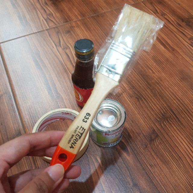 Kuas Cat Gagang Kayu Eterna 1”