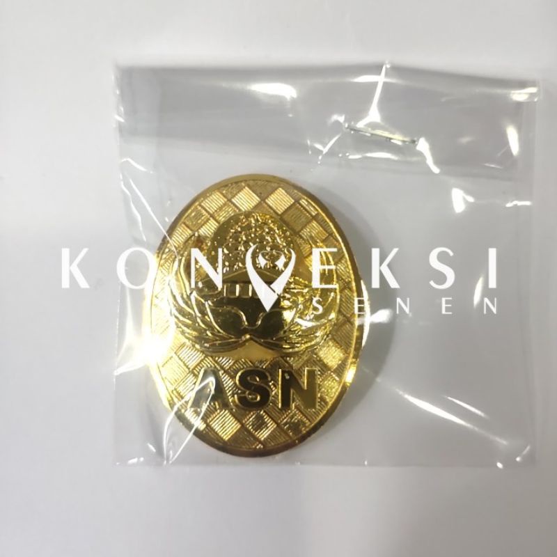 pin korpri asn oval dinas harian magnet