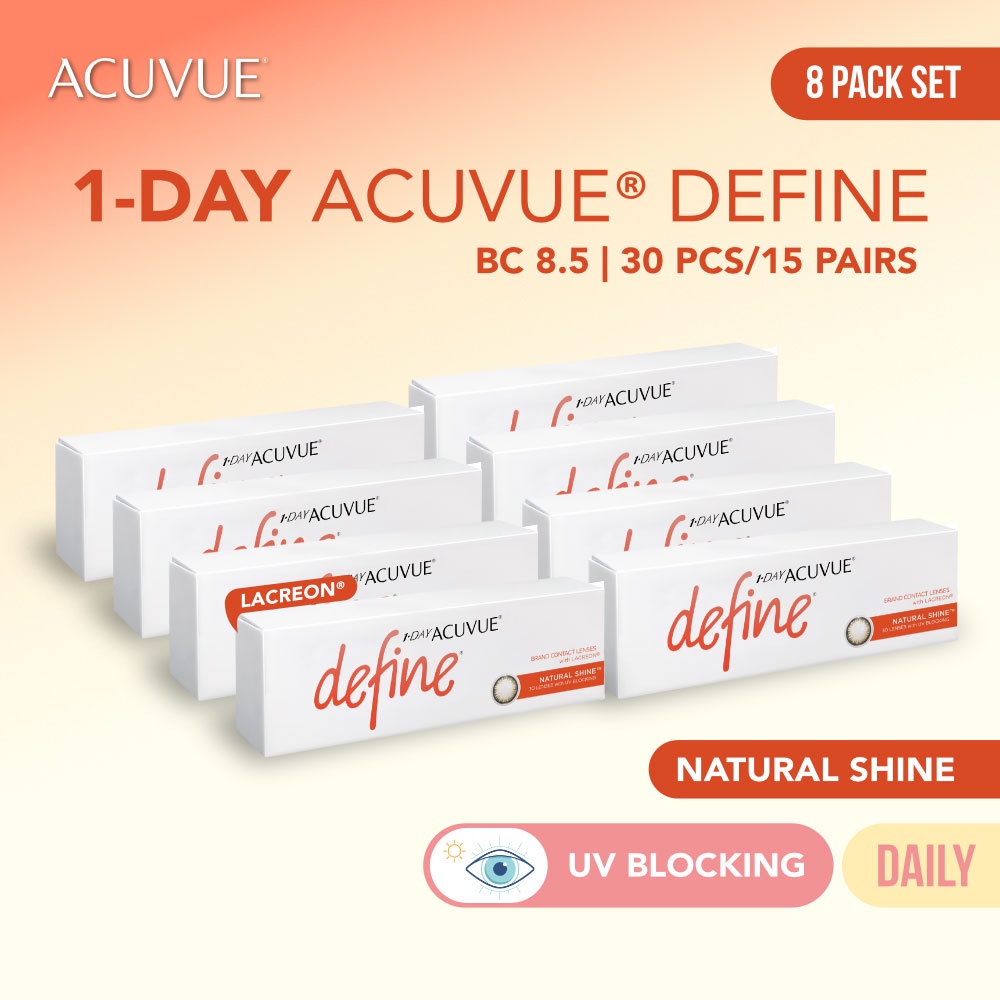 Acuvue Define (Daily) Natural Shine 8 Pack Set