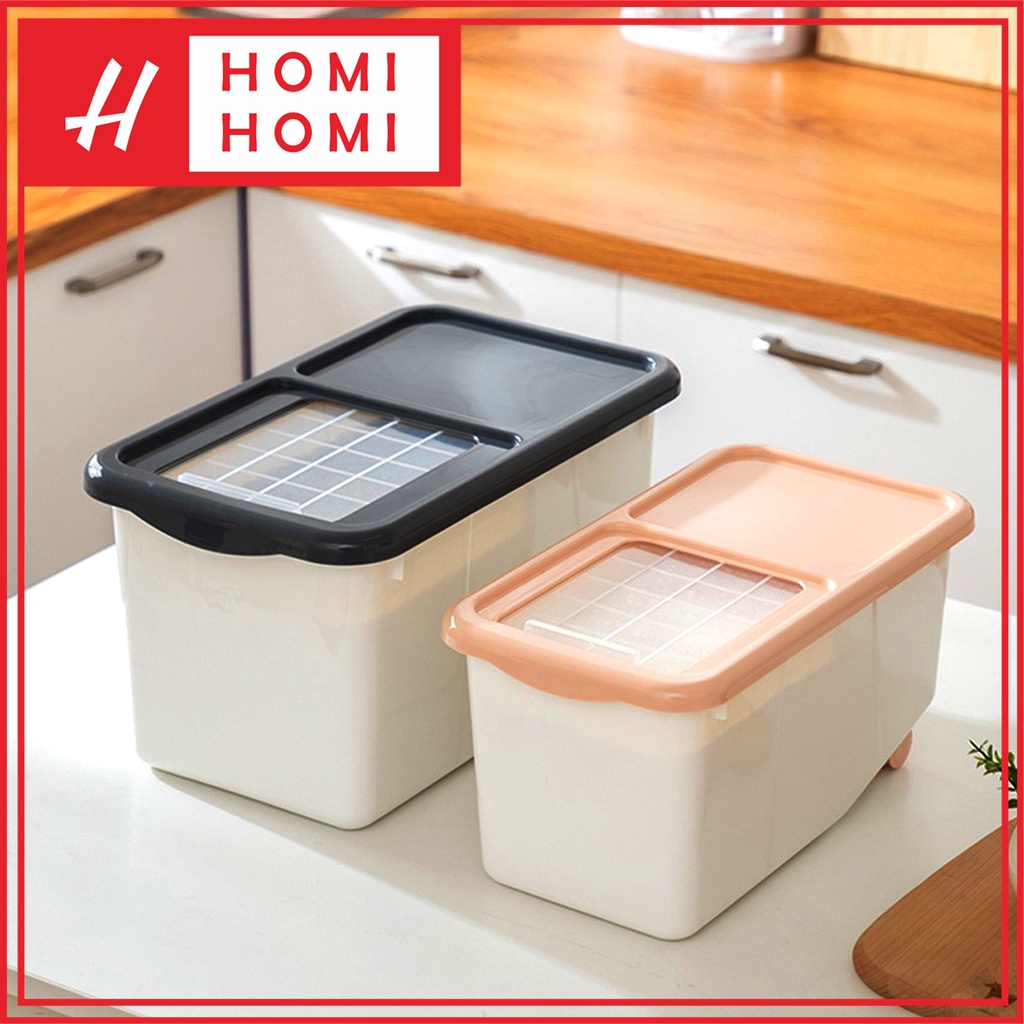 HomiHomi Tempat Beras Penyimpanan Makanan Beras Box Storage - BB002