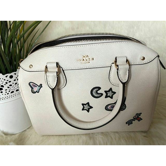 

Bags_Branded / Tas Coach Mini Bennett Sticker Chalk / Black Original