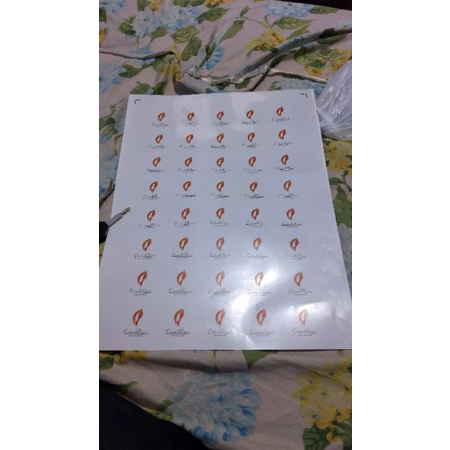 

Sticker Label Produk Vinyl Transparan Ukuran A3