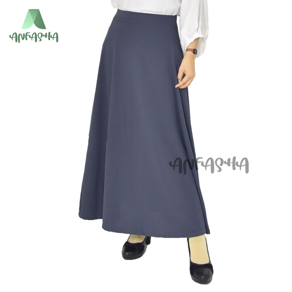 ROK WAFFLE LEBAR = Rok waffle  lebar payung premium basic mode material waffle crap BY TOKO ANFASHA-1