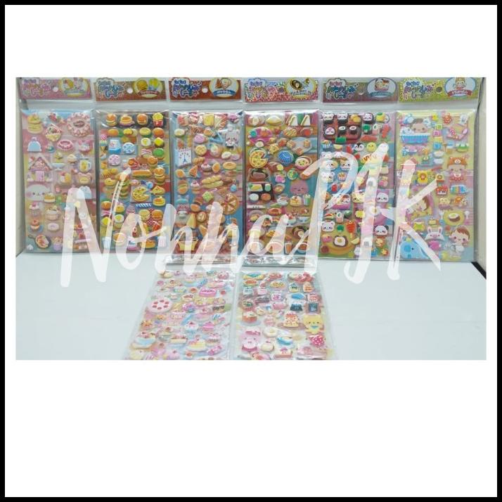 

Gambar Tempel Sticker Timbul Stiker Anak Edisi Makanan Kue Cake