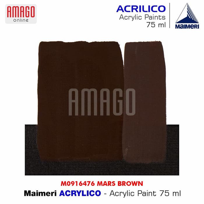 MAIMERI ACRILICO - ACRYLIC PAINT - MARS BROWN - 75ML - M0916476