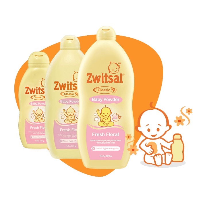 Zwitsal Classic Baby Powder 300g