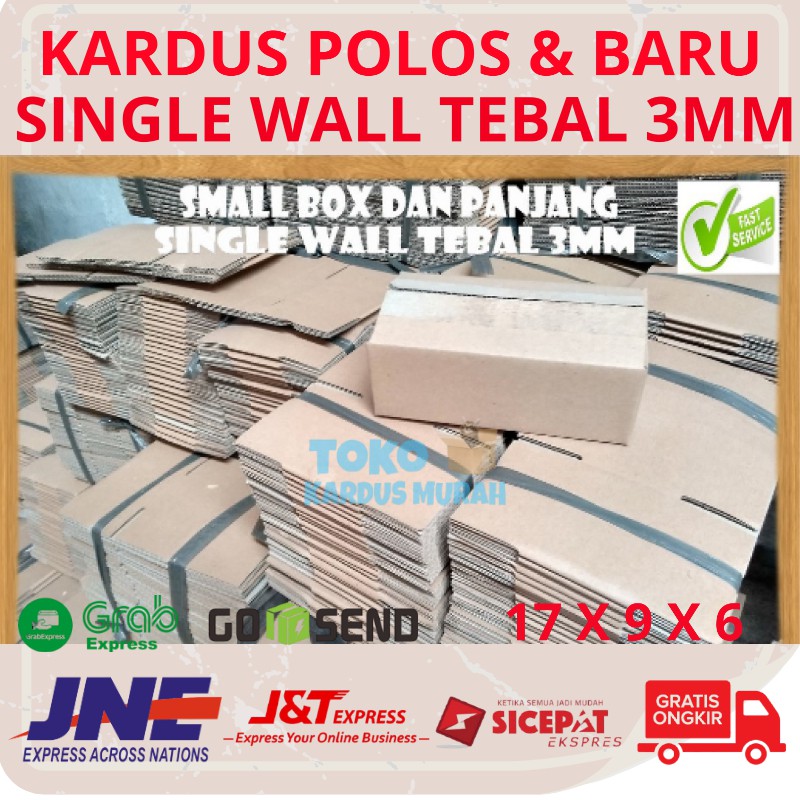 

Kardus Box Karton Polos Baru Packing Kotak Dus Bok Tebal 3mm Single Wall Harga 1 Lembar 17 x 9 x 6