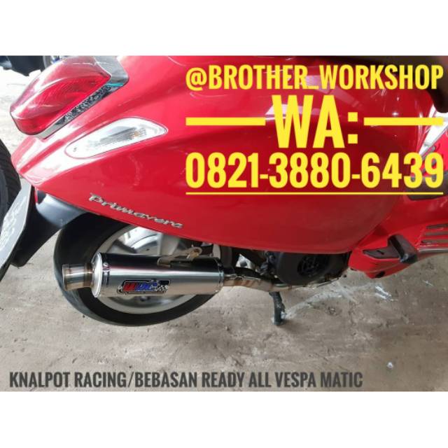 Knalpot WRC racing Vespa matic
