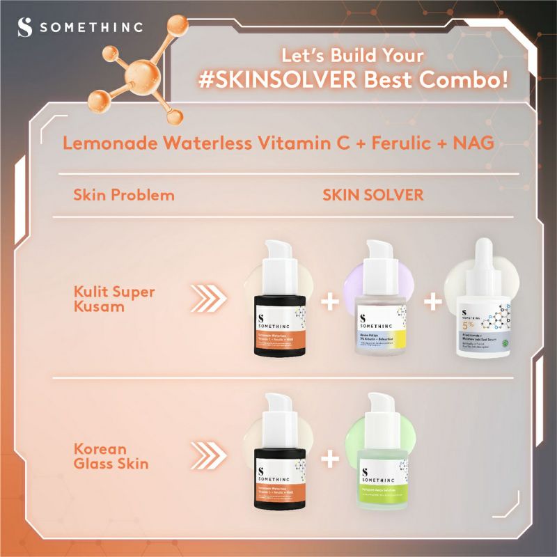 SOMETHINC Lemonade Waterless Vitamin C + Ferulic + NAG - Kulit Cerah Ala Korea