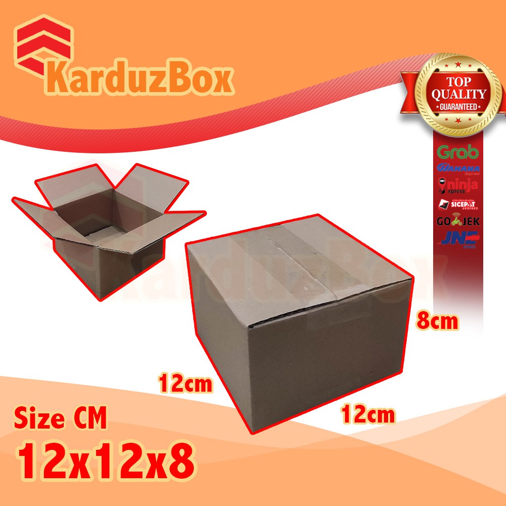 

12x12x8 kardus box packaging POLOS BARU