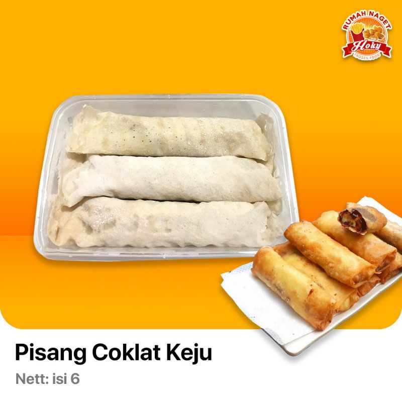 

Piscok Pisang Coklat Keju Frozen isi 6