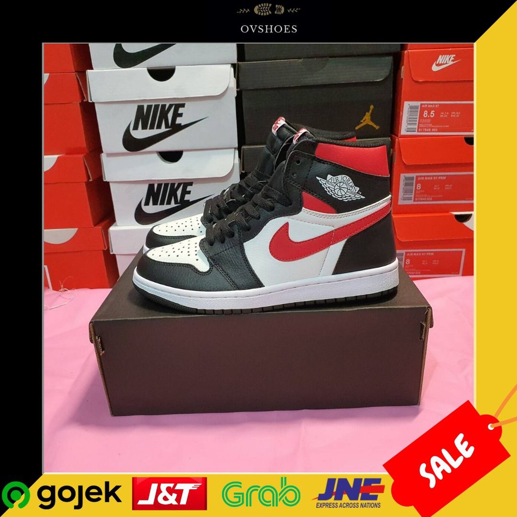  SEPATU  PRIA  SNEAKERS NIKE AIR JORDAN  1 HIGH GYM RED 