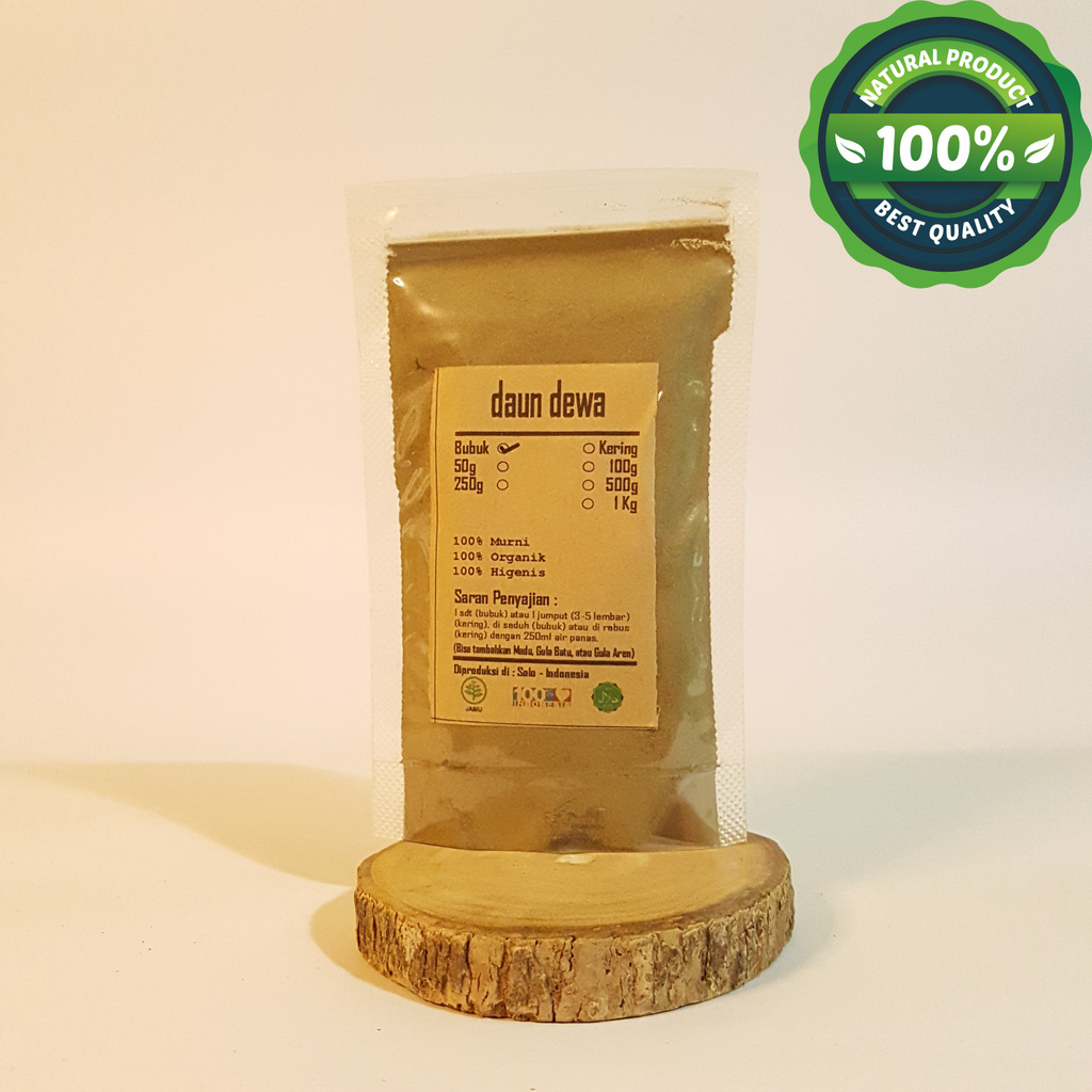 

DAUN DEWA / SAMSIT BUBUK 50 GRAM - Gynura Divaricata - MURNI - J
