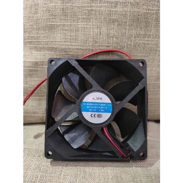 Kipas Fan DC KLOP 12V 12CM 9CM 8CM 6CM 4CM Plus Socket