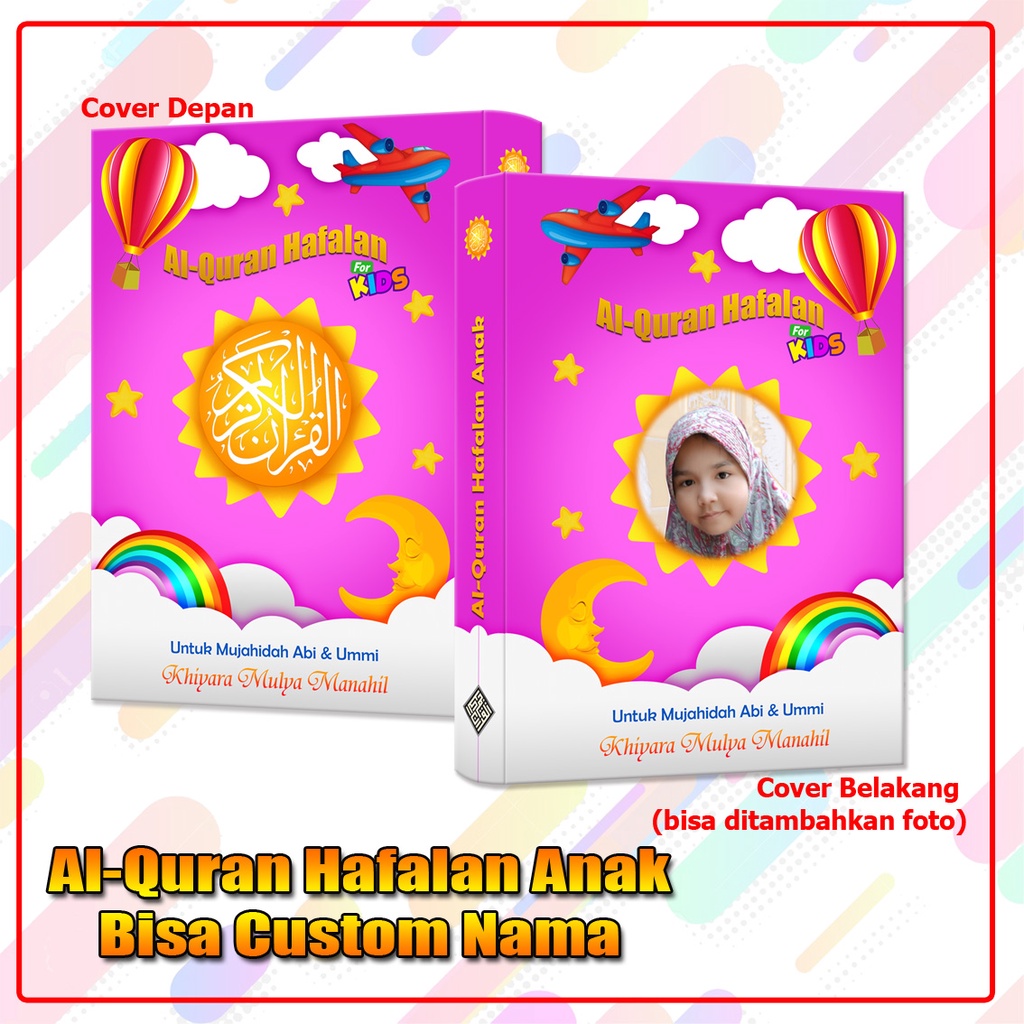 Al-Quran Custom Hafalan untuk Anak uk. A5 Bisa Tambah Foto