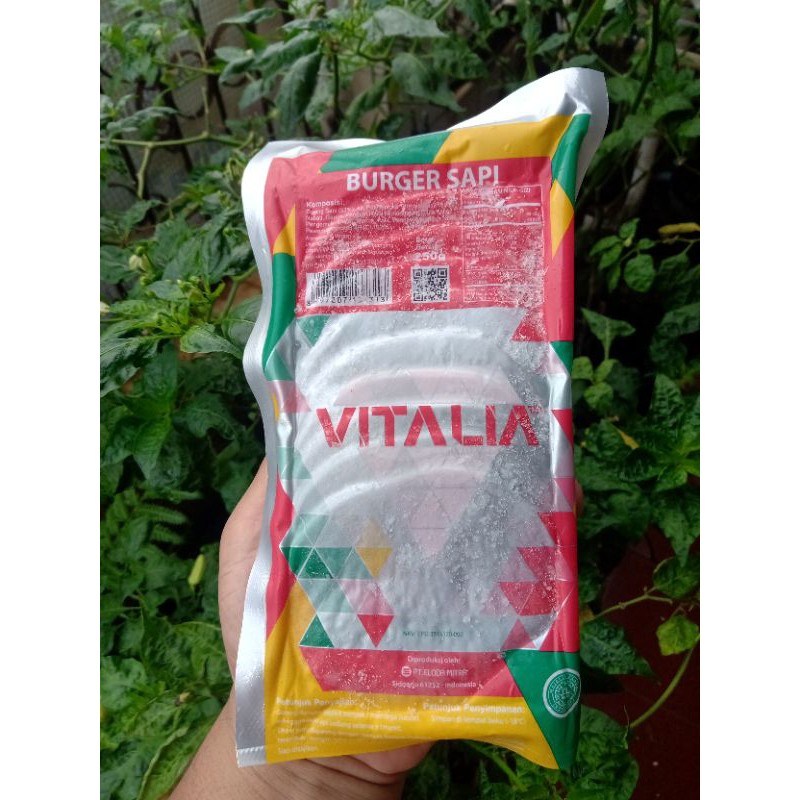 

Vitalia Daging Sapi Burger (Isi 10pcs) Kemasan 250gram