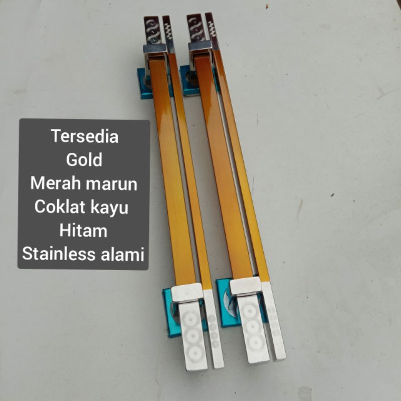 Mahoni - Handle pintu panjang 100cm 80cm - Pegangan pintu rumah Stainless ASLI anti karat