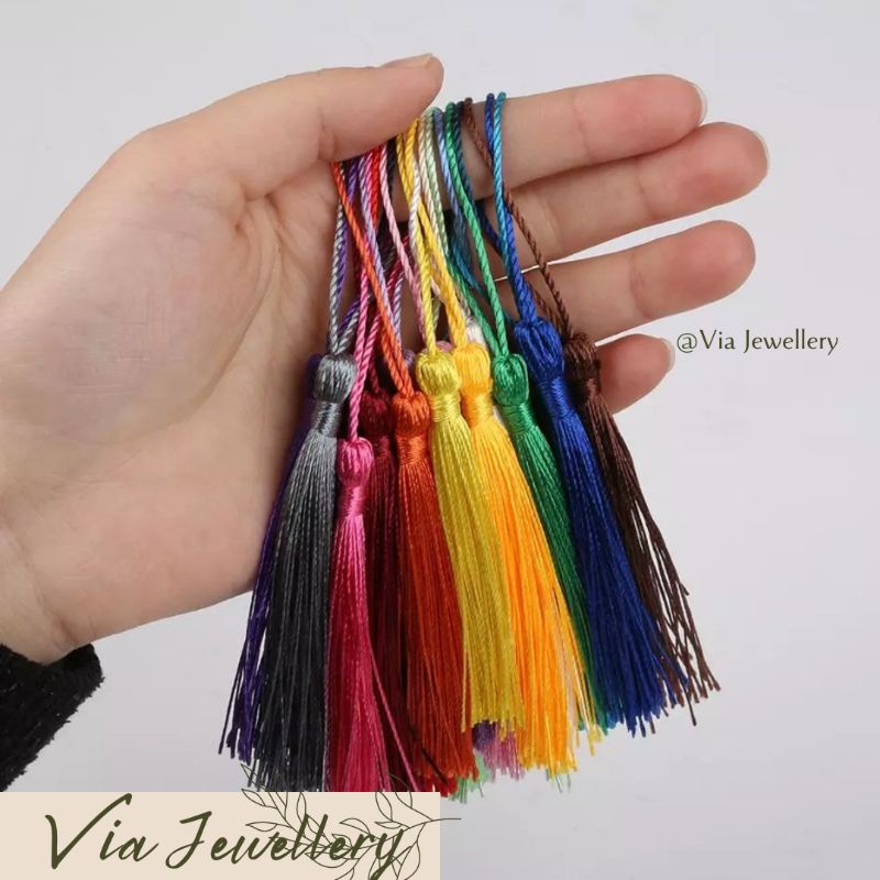 COD✅ 10 Pcs Grosir Jambul Dan Kepala Tasbih Atau Tasel Rumbai Tasbih