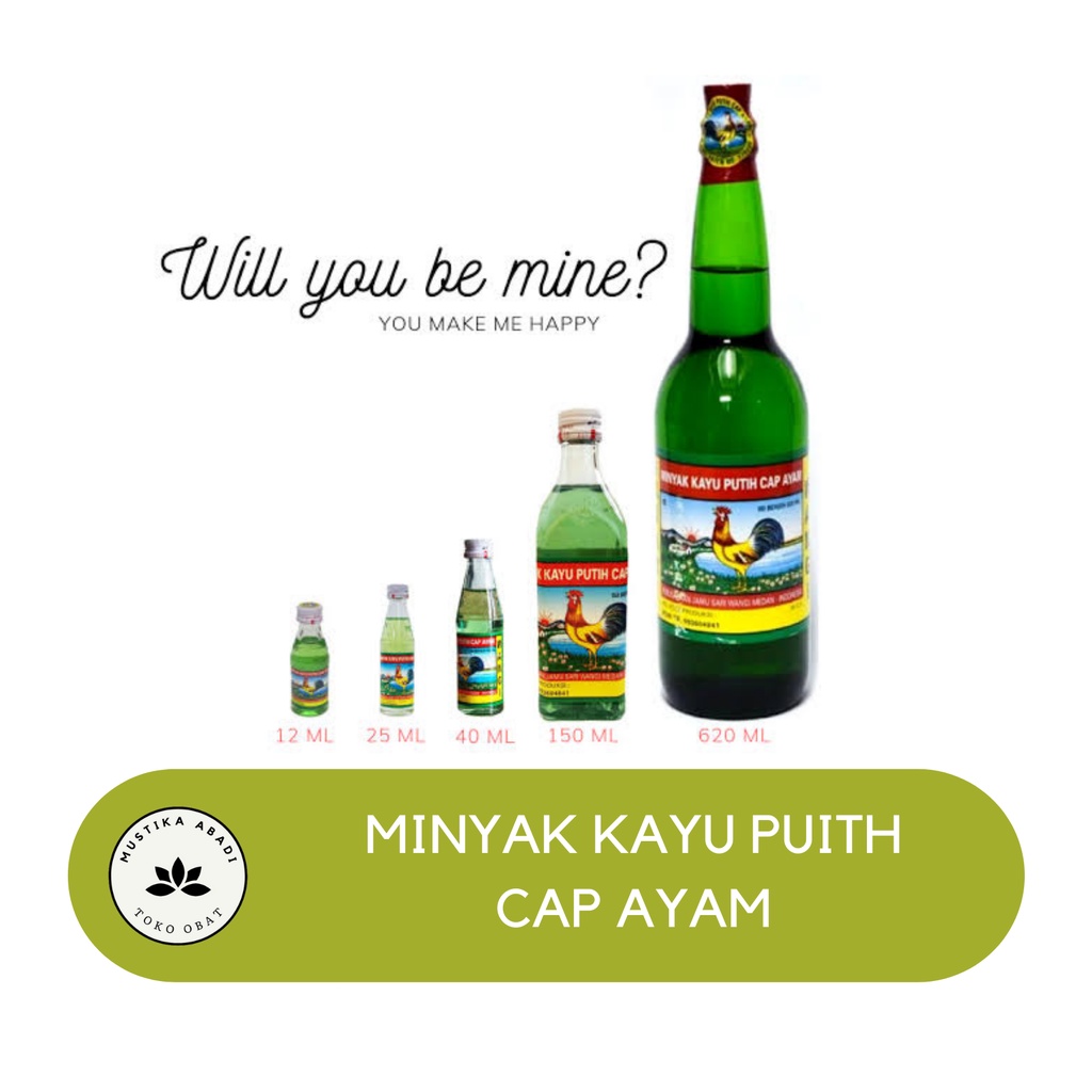 Minyak Kayu Putih Cap Ayam Mengurangi Gatal Gatal Menghangatkan Tubuh