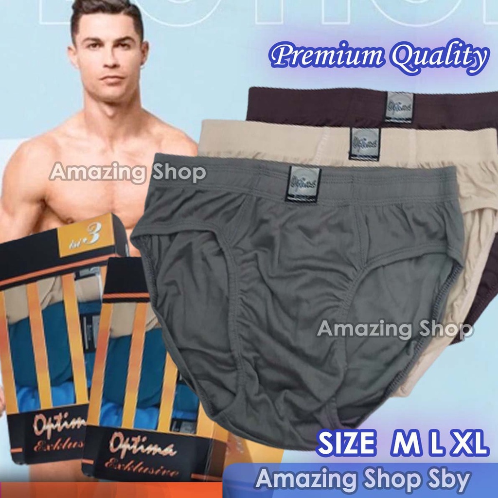 Celana Dalam Pria Optima Art 818 Premium Quality Katun Nyaman