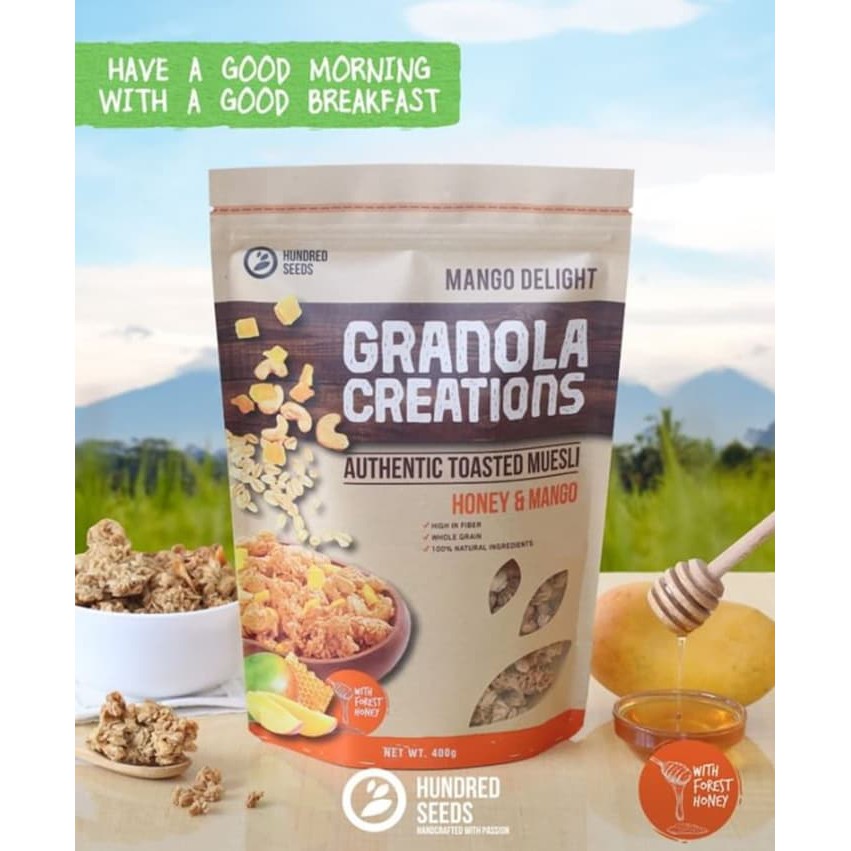

Granola Creation 400gr - Honey & Manggo (Ready Stock)