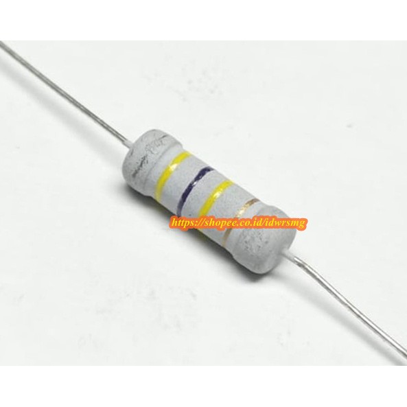 R resistor 2w 2Watt 470K 470Kilo Ohm 470 kilo 470kohm 2 watt toleransi 5% 470k