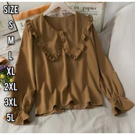 Atasan Jumbo | Atasan Big Size Wanita | Jenica Top Ukuran S M L XL 2XL 3XL 4XL | Baju Atasan Jumbo |