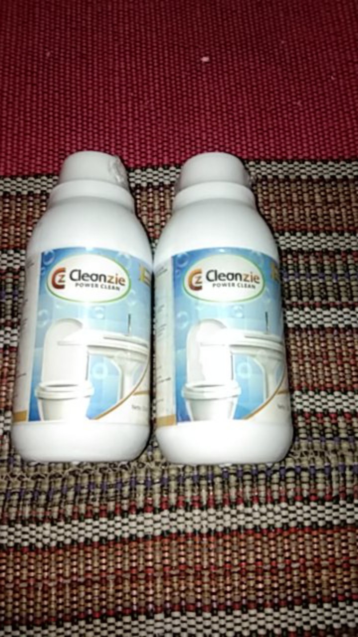 Cleanzie Power Clean Cairan Ajaib Pembersih Keramik Kamar Mandi Toilet + Bonus Kuas , Sarung Tangan