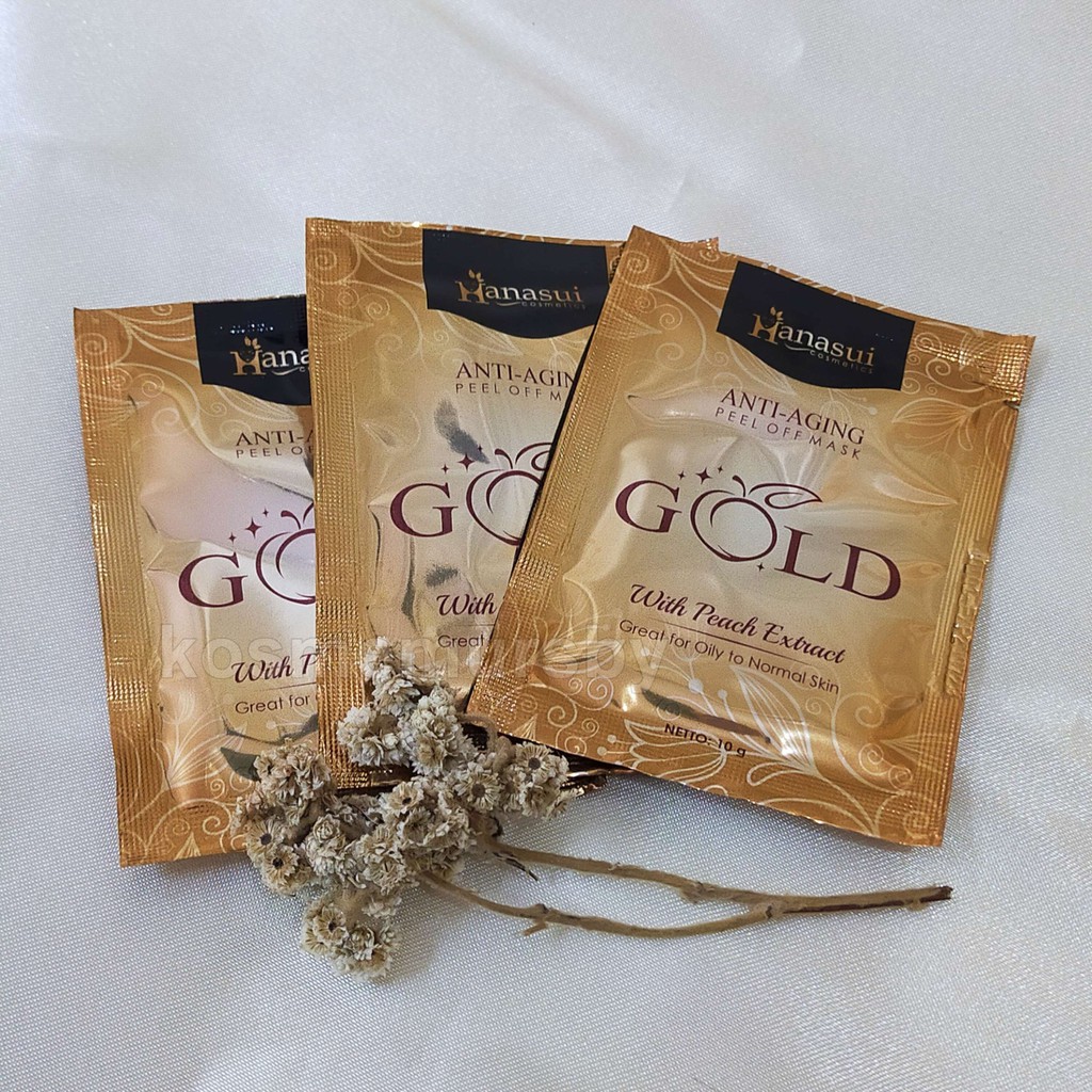 (ECER) hanasui anti aging peel off mask GOLD