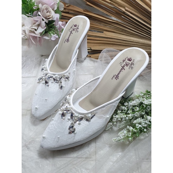 sepatu SExy diamont putih tinggi 9cm tahu