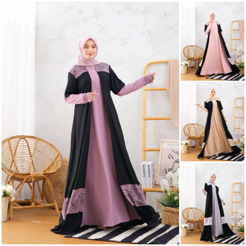 Ready.. Jehan Abaya by HAWWAAIWA Hawwa Aiwa  Gamis Muslim Original