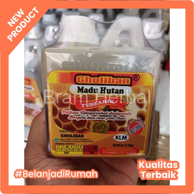 

Bram Herbal - Madu Hutan Kalimantan Bee Pollen Royal Jelly GHOLIBAN 500 gr