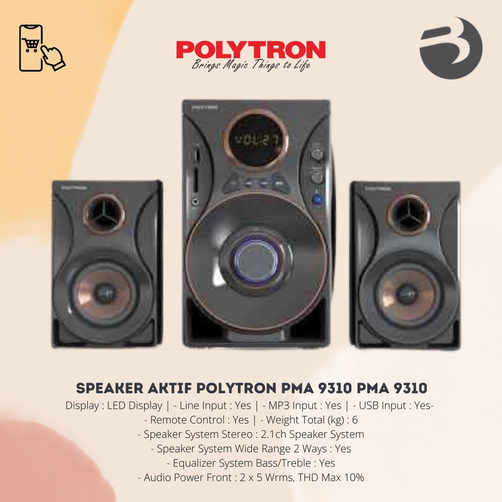 SPEAKER AKTIF POLYTRON PMA 9310 PMA 9310