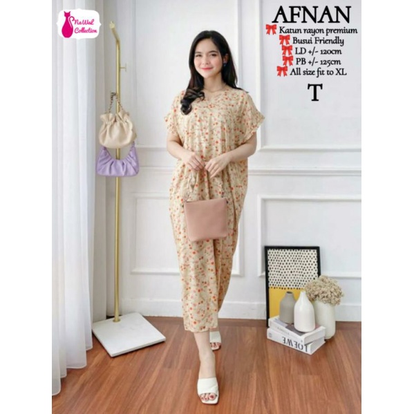DASTER AFNAN KATUN RAYON PREMIUM/ DASTER KEKINIAN